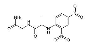N-[N-(2,4-dinitro-phenyl)-alanyl]-glycine amide Structure
