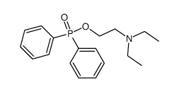 diphenyl-phosphinic acid-(2-diethylamino-ethyl ester) Structure