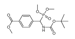 4-[tert-butoxycarbonylamino-(dimethoxy-phosphoryl)-methyl]-benzoic acid methyl ester Structure
