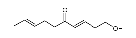 (3E,8E)-1-hydroxydeca-3,8-dien-5-one Structure