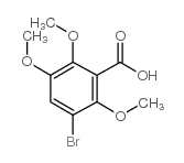 3-溴-2,5,6-三甲氧基苯甲酸结构式