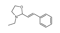 2-(trans-styryl)-3-ethyl-1,3-oxazolidine Structure