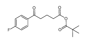 5-(4-fluorophenyl)-5-oxopentanoic pivalic anhydride结构式