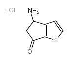 4-氨基-4,5-二氢-6H-环戊二烯并[b]噻吩-6-酮盐酸盐结构式