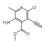 3-amino-6-chloro-5-cyano-2-methyl-isonicotinic acid methyl ester结构式