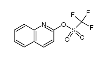 trifluoromethanesulfonic acid quinolin-2-yl ester结构式