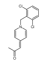 [1-(2,6-dichloro-benzyl)-1H-[4]pyridyliden]-acetone结构式