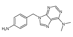 9-[(4-aminophenyl)methyl]-N,N-dimethylpurin-6-amine结构式