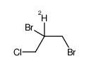 1,2-dibromo-3-chloro-2-deuteriopropane结构式