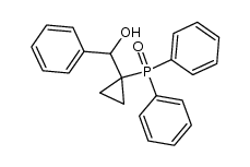 (1-(hydroxy(phenyl)methyl)cyclopropyl)diphenylphosphine oxide结构式