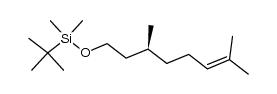 (S)-tert-butyl ((3,7-dimethyloct-6-en-1-yl)oxy)dimethylsilane结构式
