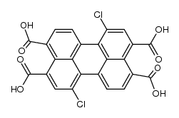 1,7-dichloroperylene-3,4,9,10-tetracarboxylic acid结构式