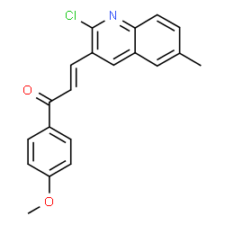 (E)-3-(2-chloro-6-methylquinolin-3-yl)-1-(4-methoxyphenyl)prop-2-en-1-one Structure