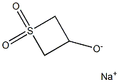 3-Thietanol, 1,1-dioxide, sodium salt Structure