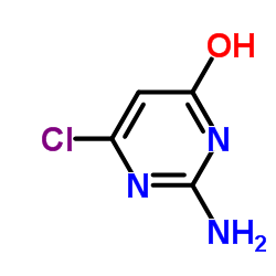 2-氨基-4-氯-6-羟基嘧啶结构式