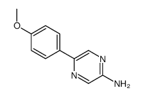 5-(4-甲氧基苯基)-2-氨基吡嗪结构式