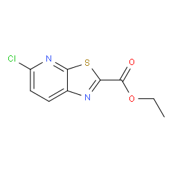 5-氯噻唑并[5,4-b]吡啶-2-羧酸乙酯结构式
