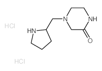 4-(2-Pyrrolidinylmethyl)-2-piperazinone dihydrochloride Structure