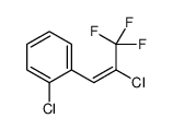 1-chloro-2-(2-chloro-3,3,3-trifluoroprop-1-enyl)benzene结构式