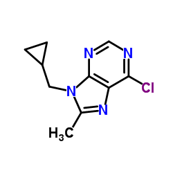 6-Chloro-9-cyclopropylmethyl-9H-purine Structure