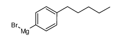 4-N-PENTYLPHENYLMAGNESIUM BROMIDE结构式