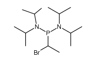P-(1-bromoethyl)-N,N,N',N'-tetraisopropylphosphonous diamide结构式
