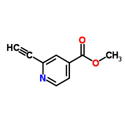 2-乙炔基异烟酸甲酯结构式