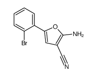 2-amino-5-(2-bromophenyl)furan-3-carbonitrile结构式
