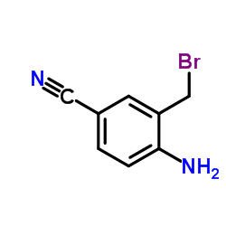 4-Amino-3-(bromomethyl)benzonitrile结构式