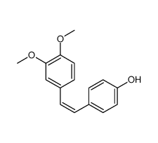 4-[(E)-2-(3,4-dimethoxyphenyl)ethenyl]phenol结构式