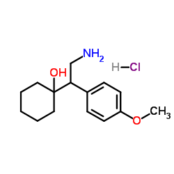 1-[2-Amino-1-(4-methoxyphenyl)-ethyl]-cyclohexanol hydrochloride structure