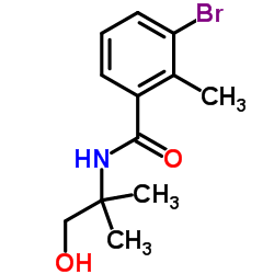 3-Bromo-N-(2-hydroxy-1,1-dimethylethyl)-2-Methyl-benzamide Structure