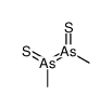 (E)-methyl-[methyl(sulfanylidene)-λ5-arsanylidene]-sulfanylidene-λ5-arsane结构式