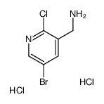 (5-bromo-2-chloropyridin-3-yl)Methanamine dihydrochloride Structure