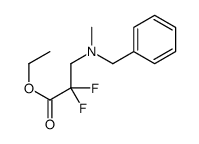 3-[苄基(甲基)氨基]-2,2-二氟丙酸乙酯结构式