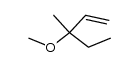 3-methoxy-3-methyl-pent-1-ene结构式