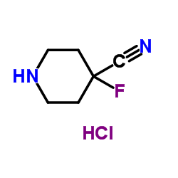 4-Fluoropiperidine-4-Carbonitrile Hydrochloride Structure