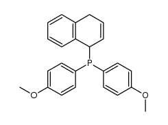 (1,4-dihydro-1-naphthyl)bis(4-methoxyphenyl)phosphine Structure
