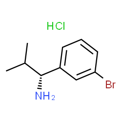 (R)-1-(3-bromophenyl)-2-methylpropan-1-amine hydrochloride Structure
