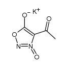potassium acetylsydnonate N-oxide Structure
