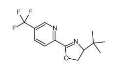 2-[(4S)-4-叔丁基-4,5-二氢-2-恶唑基]-5-(三氟甲基)吡啶结构式