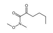 N-methoxy-N-methyl-2-oxohexanamide Structure