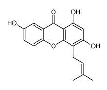 1,3,7-trihydroxy-4-prenylxanthone结构式