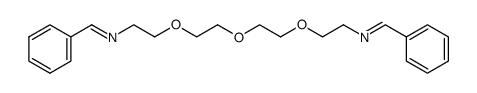 N,N'-(((oxybis(ethane-2,1-diyl))bis(oxy))bis(ethane-2,1-diyl))bis(1-phenylmethanimine)结构式