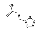 (2E)-3-(1,3-Thiazol-2-yl)acrylic acid Structure