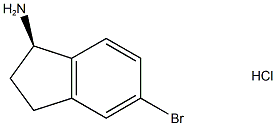 (R)-5-溴-2,3-二氢-1H-茚-1-胺盐酸盐结构式