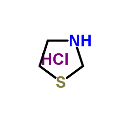 1,3-Thiazolidine hydrochloride (1:1) structure