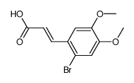 2-溴-4,5-二甲氧基肉桂酸结构式
