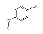 4-羟基苯甲醛-1-13C结构式