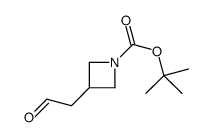 3-(2-氧代乙基)氮杂环丁烷-1-羧酸叔丁酯结构式